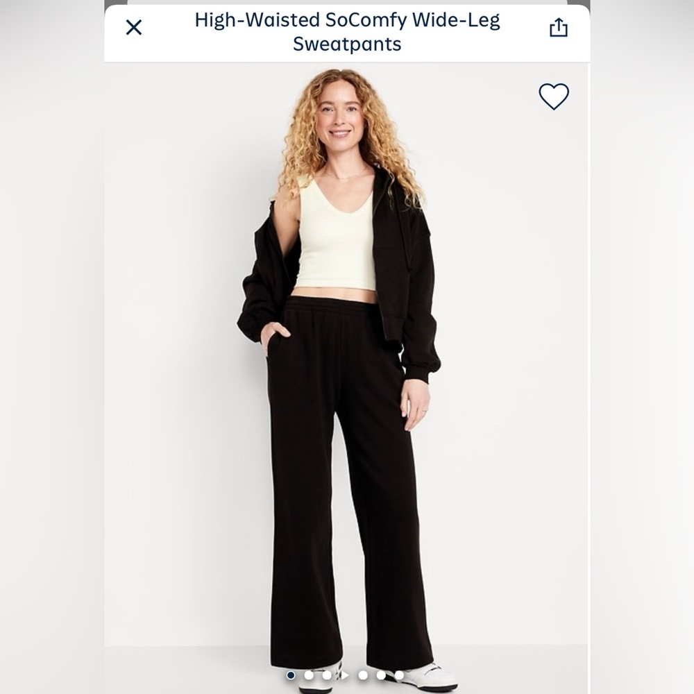 Old Navy High Waisted SoComfy Wide Leg Sweatpants